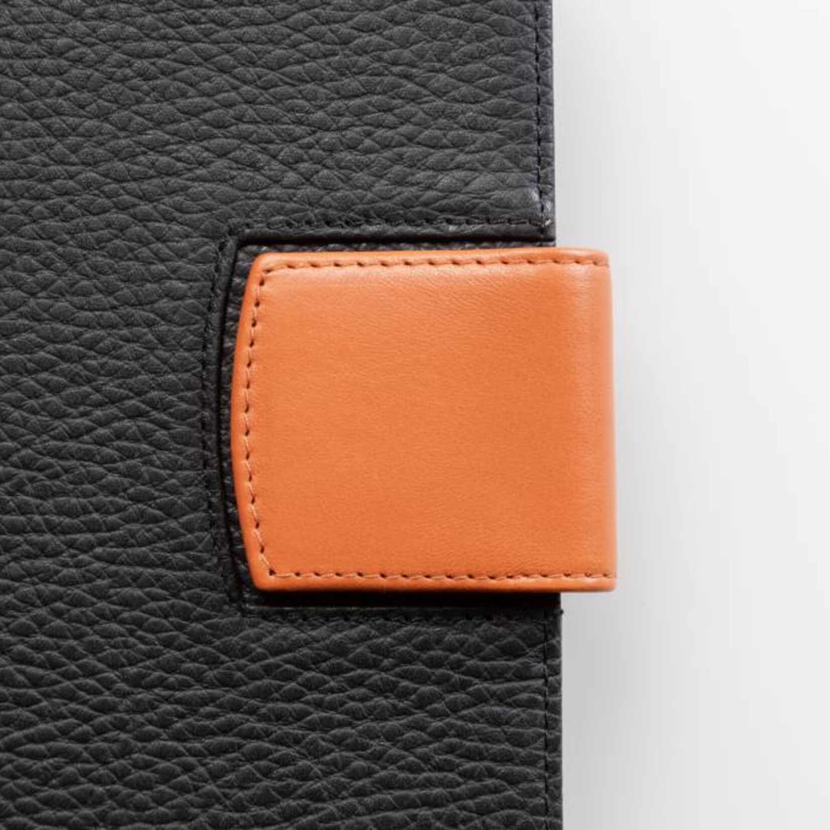 Lederlasche einzeln - orange