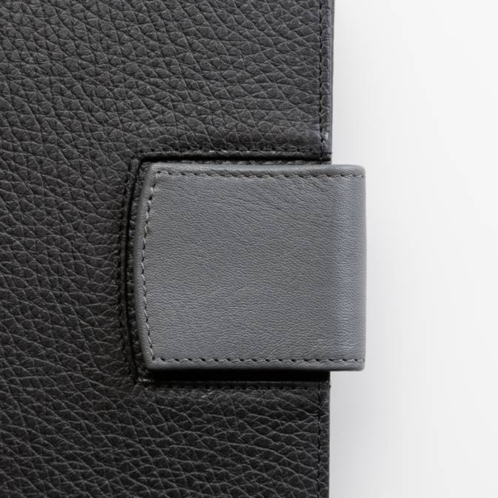 Lederlasche einzeln - grau