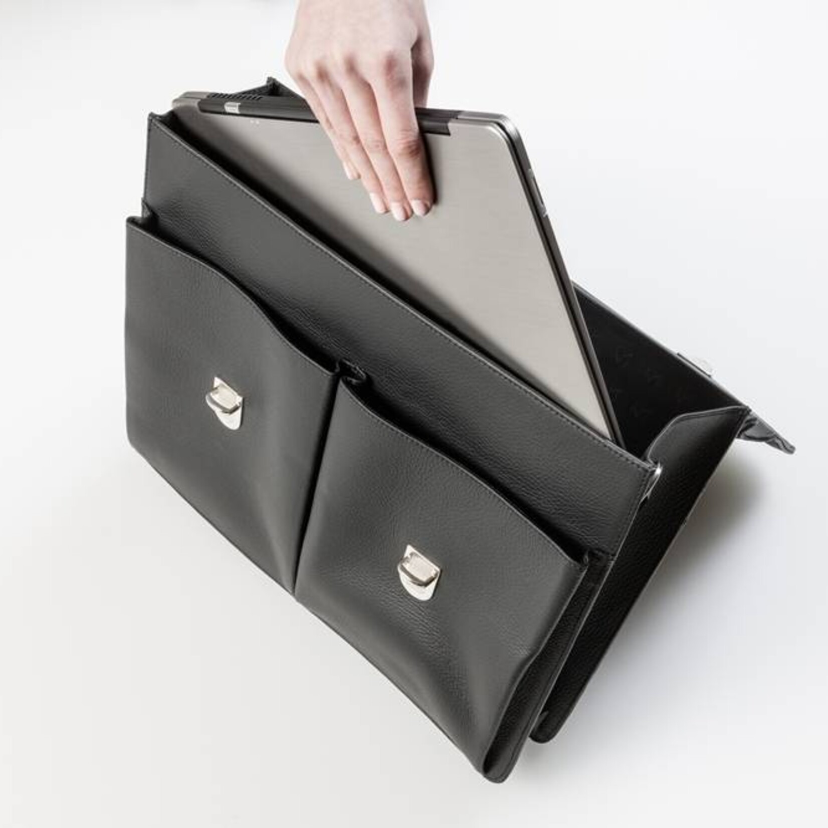 Hochwertige Leder-Businesstasche - Marone