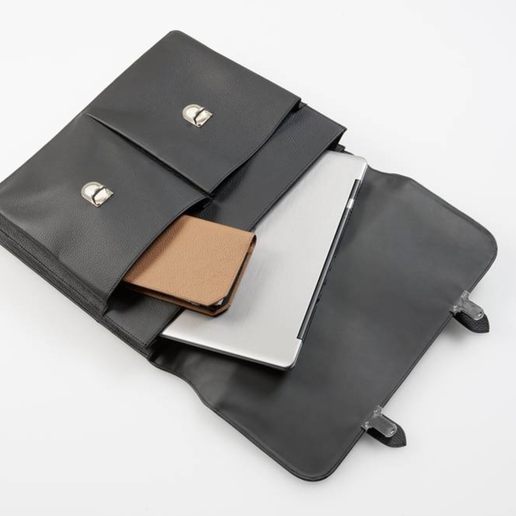 Hochwertige Leder-Businesstasche - Marone