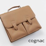 Leder-Businesstasche - Cognac