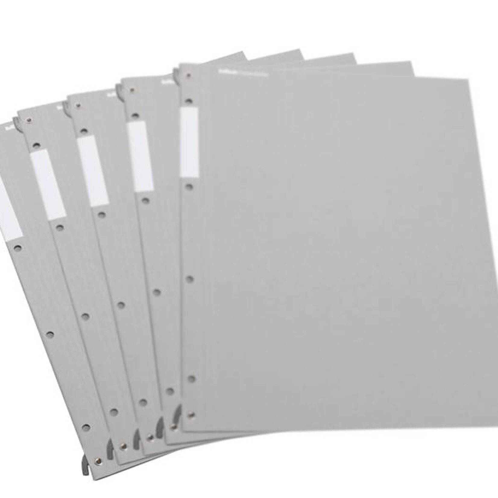 HelfRecht-SystemHefter - Grau - 5er-Pack