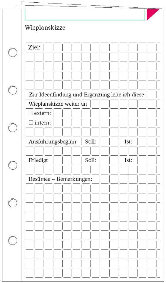 Wieplanskizzen - DIN A4