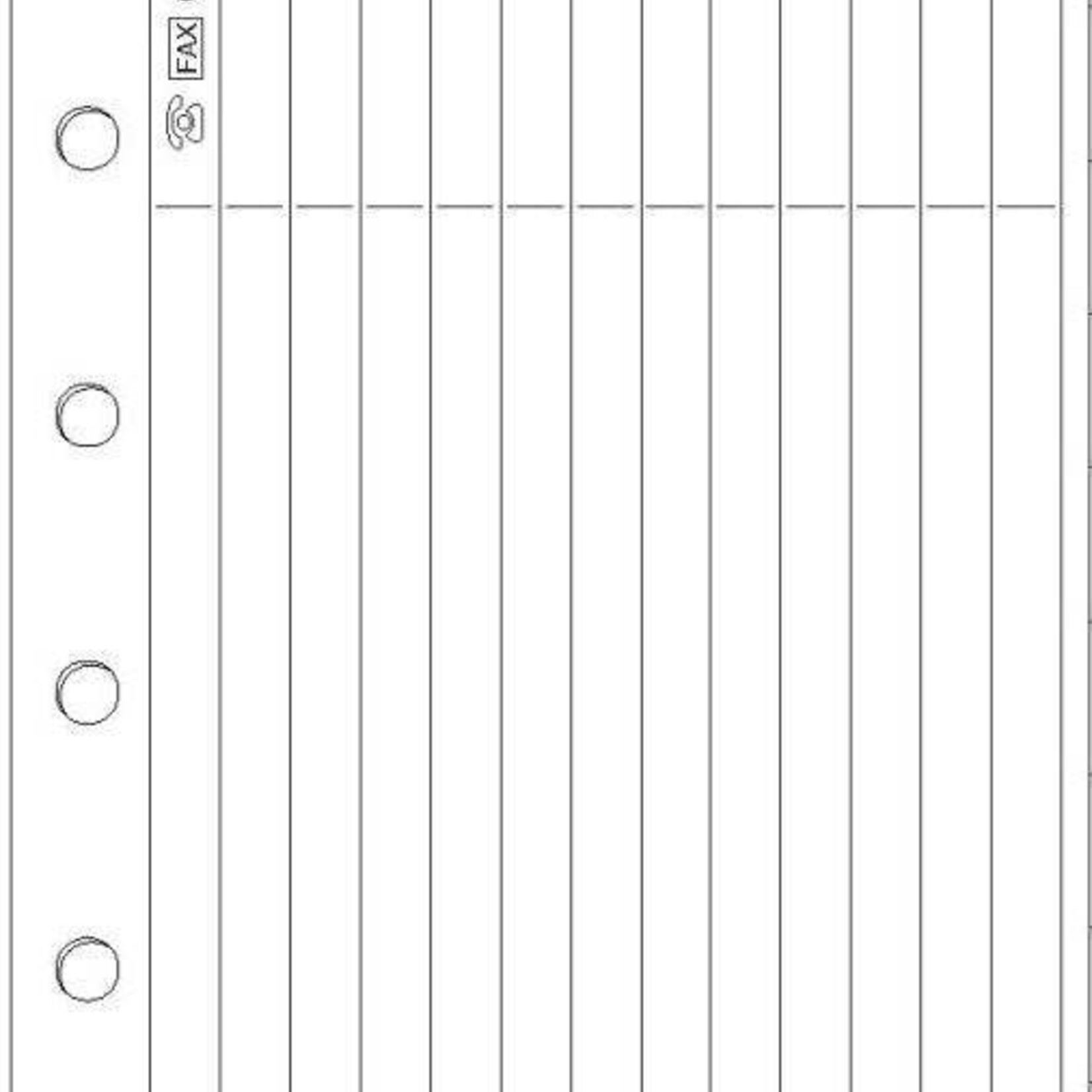 Adressblätter einzeln im Querformat