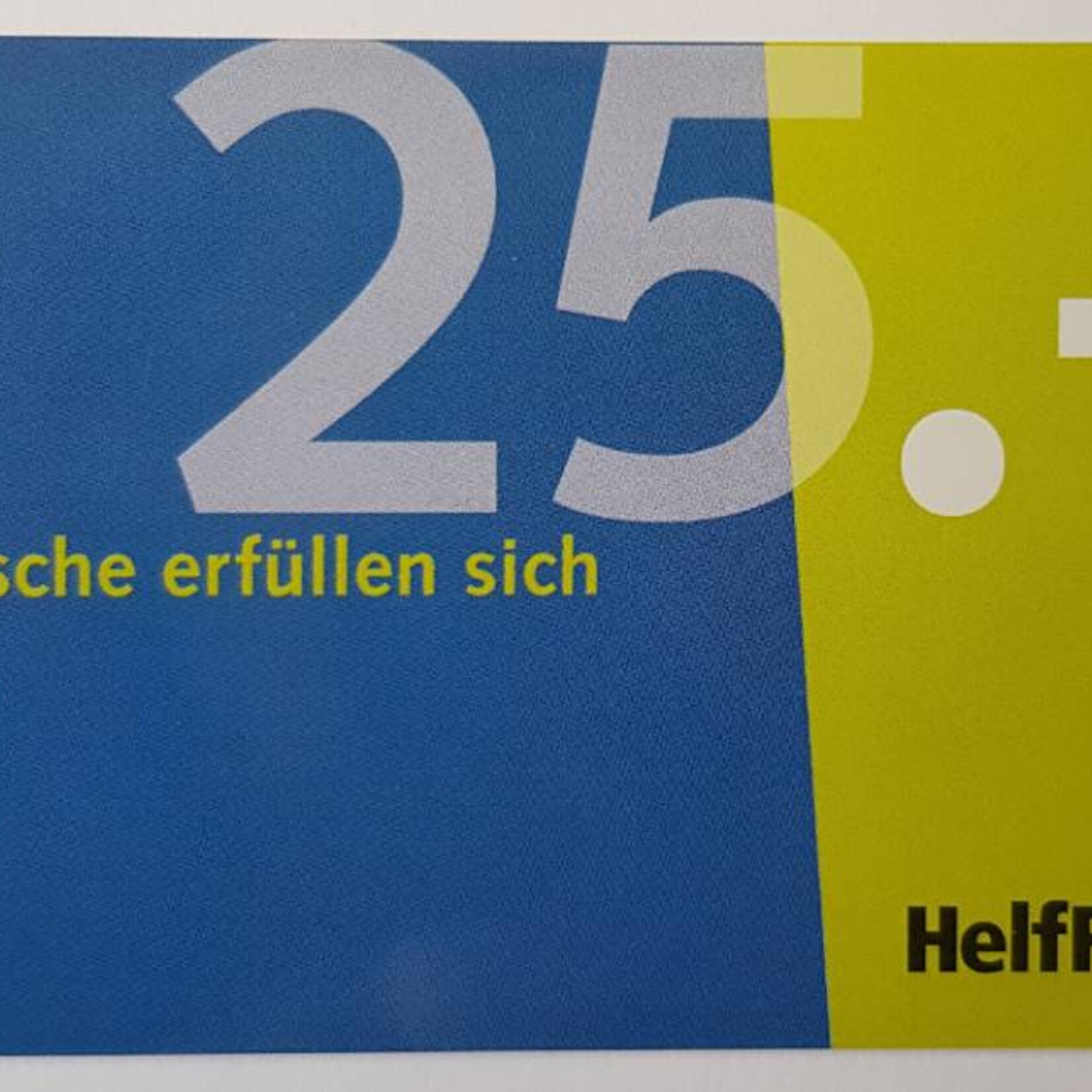 Gutscheinkarte von HelfRecht 25 Euro
