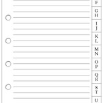 Adressenregister Papier, Hochformat