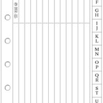 Adressenregister Papier, Querformat