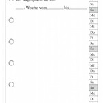 52 Blatt Wochenregister