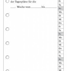 52 Blatt Wochenregister