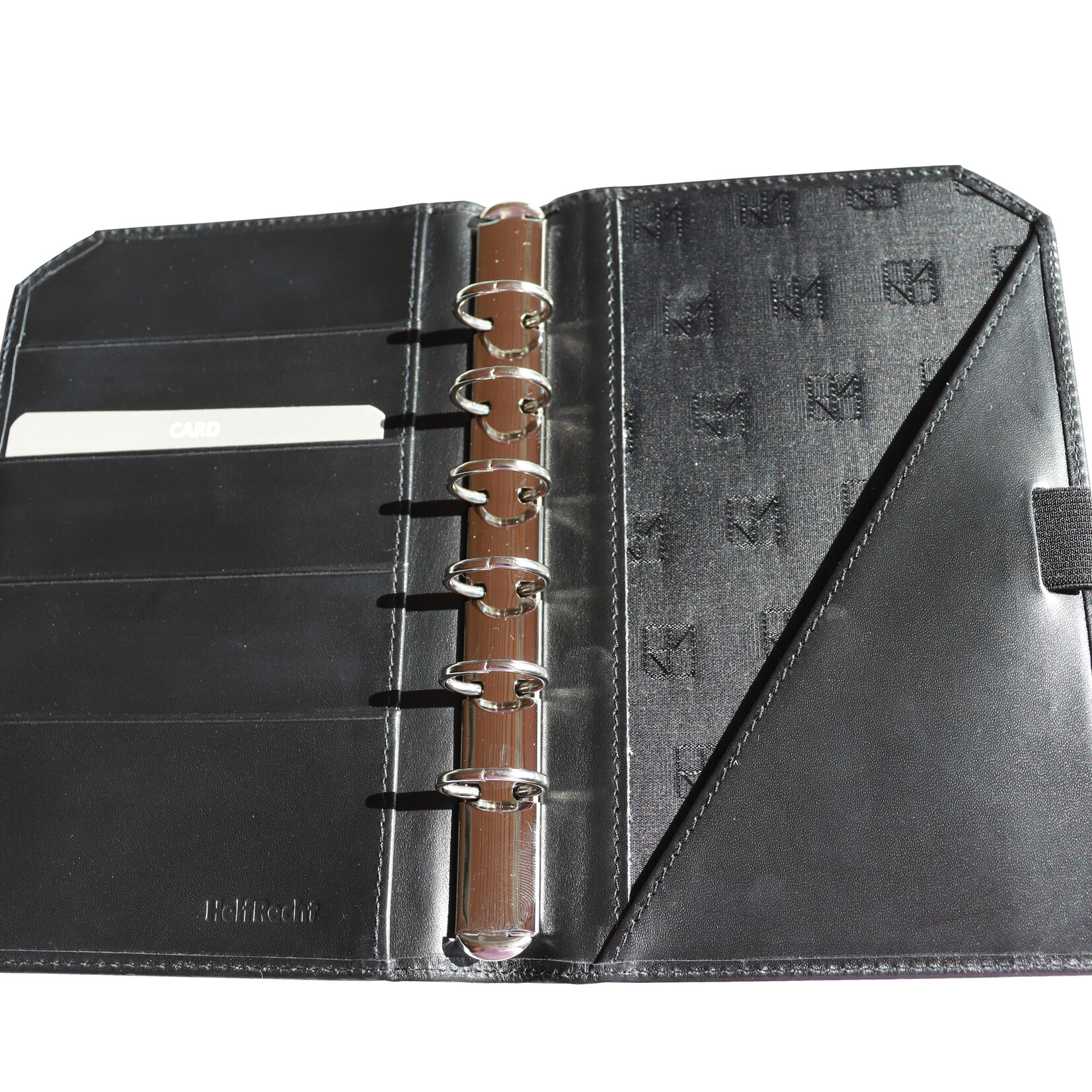 Lederringbuch "Klassik", 17-mm-Ringmechanik Glattleder - schwarz