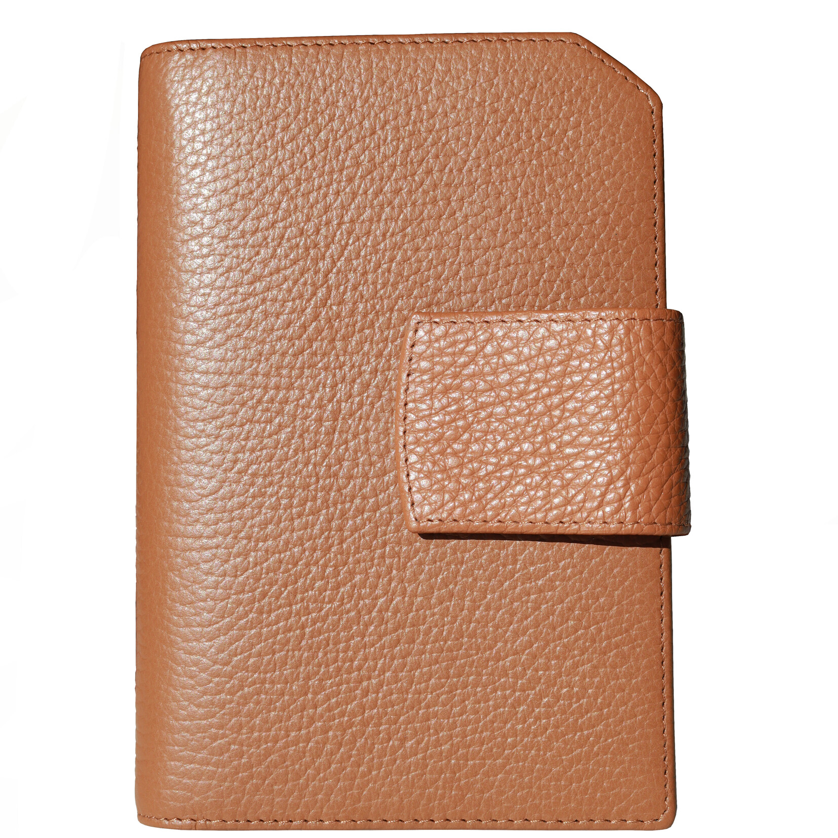 Lederringbuch "Classic L" -Cognac