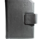 Lederringbuch Kontur Kombi - schwarz/mittelgrau