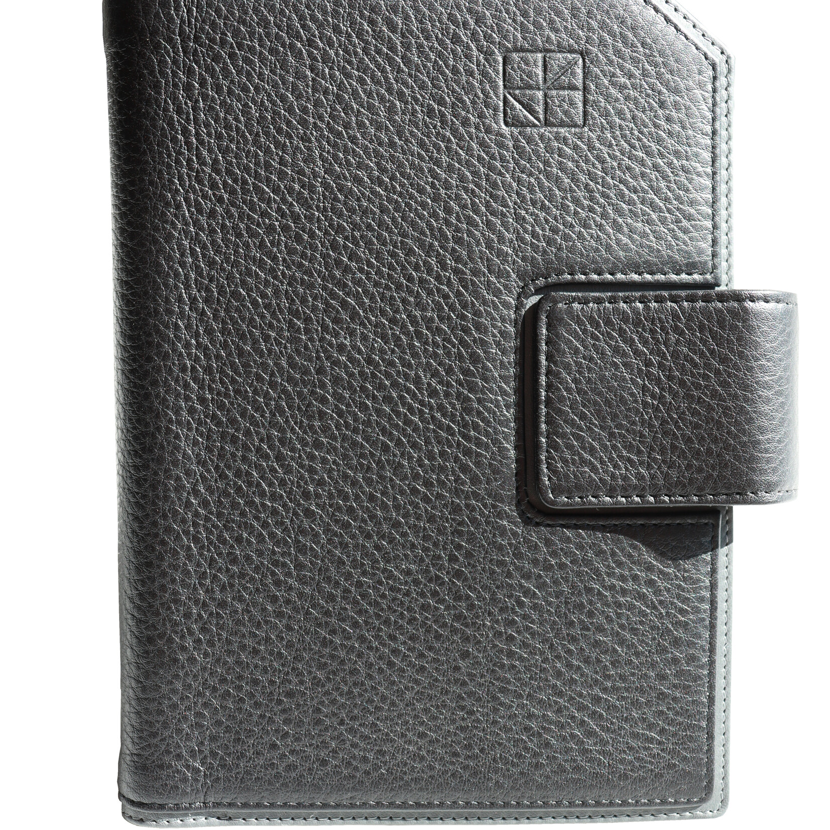 Lederringbuch Kontur Kombi - schwarz/mittelgrau