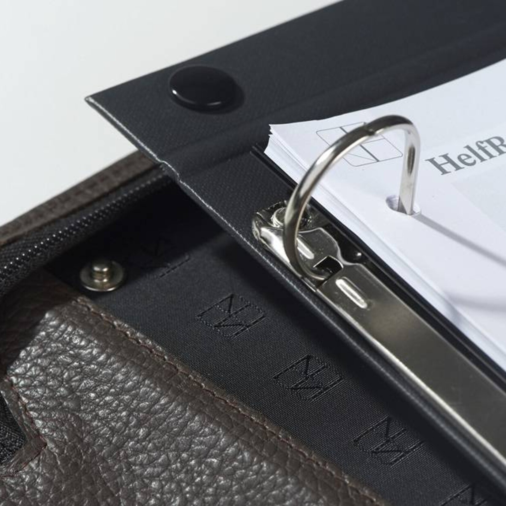 Ledermappe "Office Classic" - Karminrot  mit Tragegriff