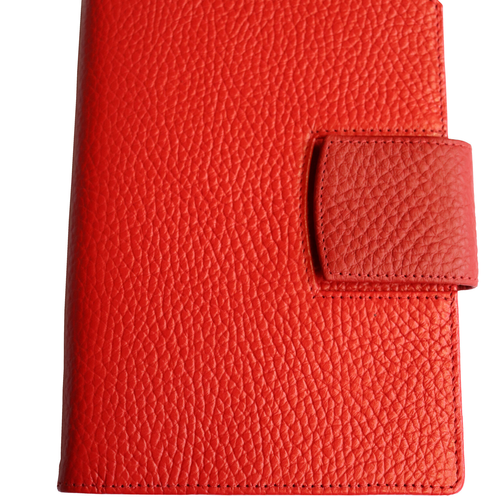 Lederringbuch "Planer plus E" -Karminrot