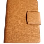 Lederringbuch "Planer plus E" - Cognac