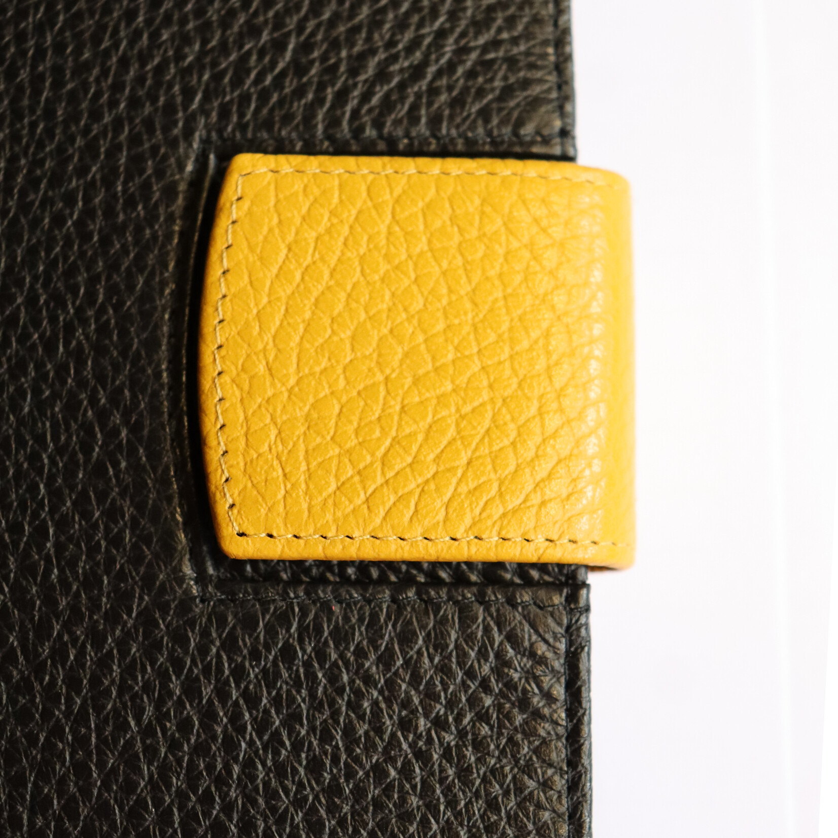 Lederlasche einzeln - gelb