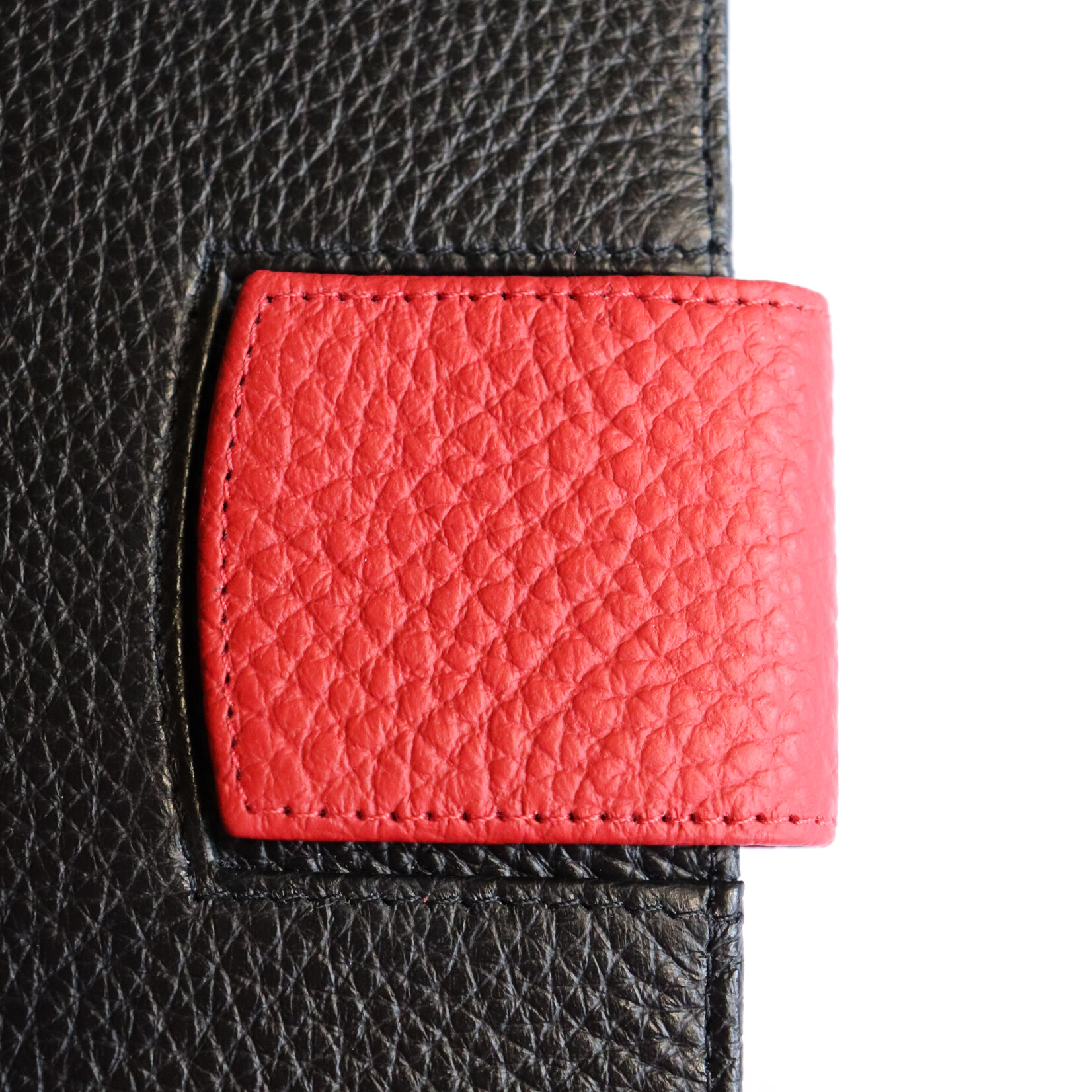 Lederlasche einzeln - karminrot