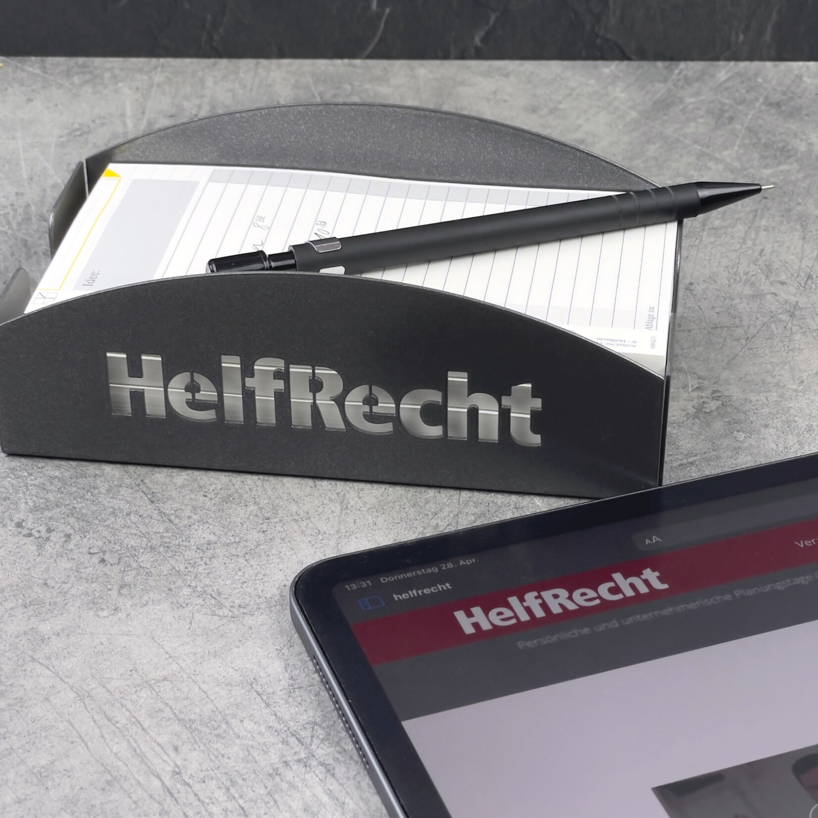 Design-Zettelbox Metall