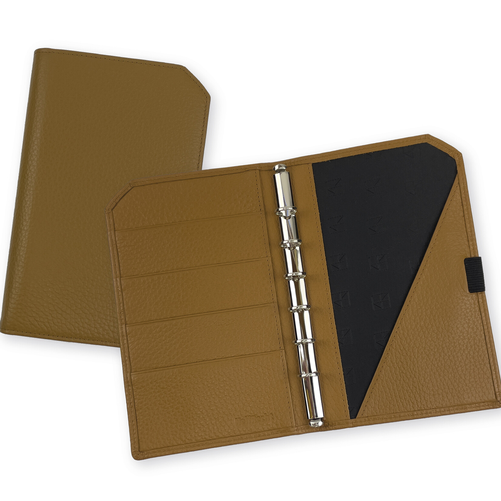Lederringbuch "Classic", 13-mm-Ringmechanik -cognac