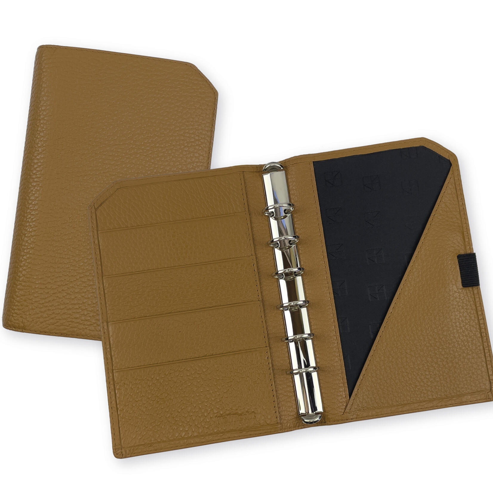 Lederringbuch "Classic", 17-mm-Ringmechanik cognac