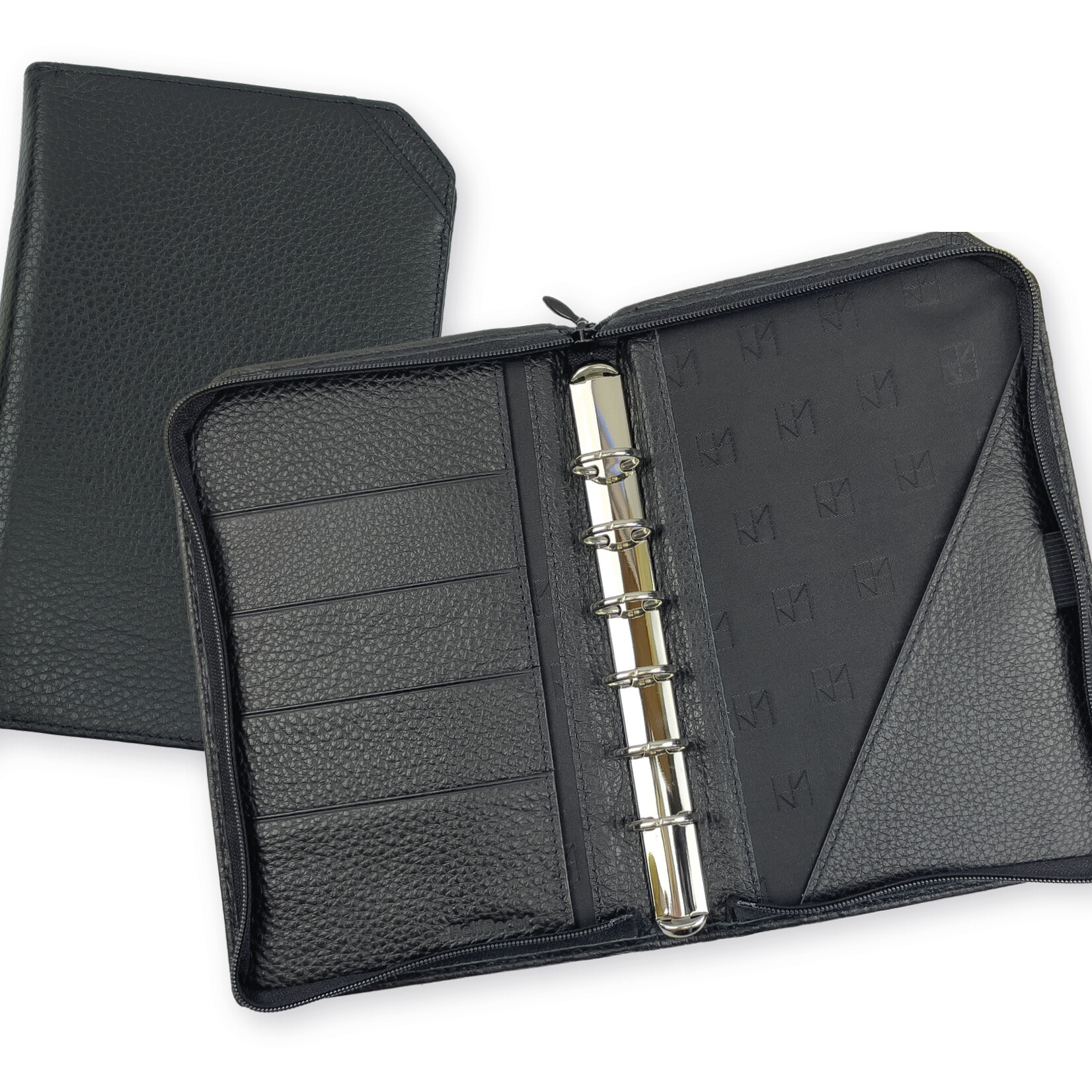 Lederringbuch "Classic S" schwarz