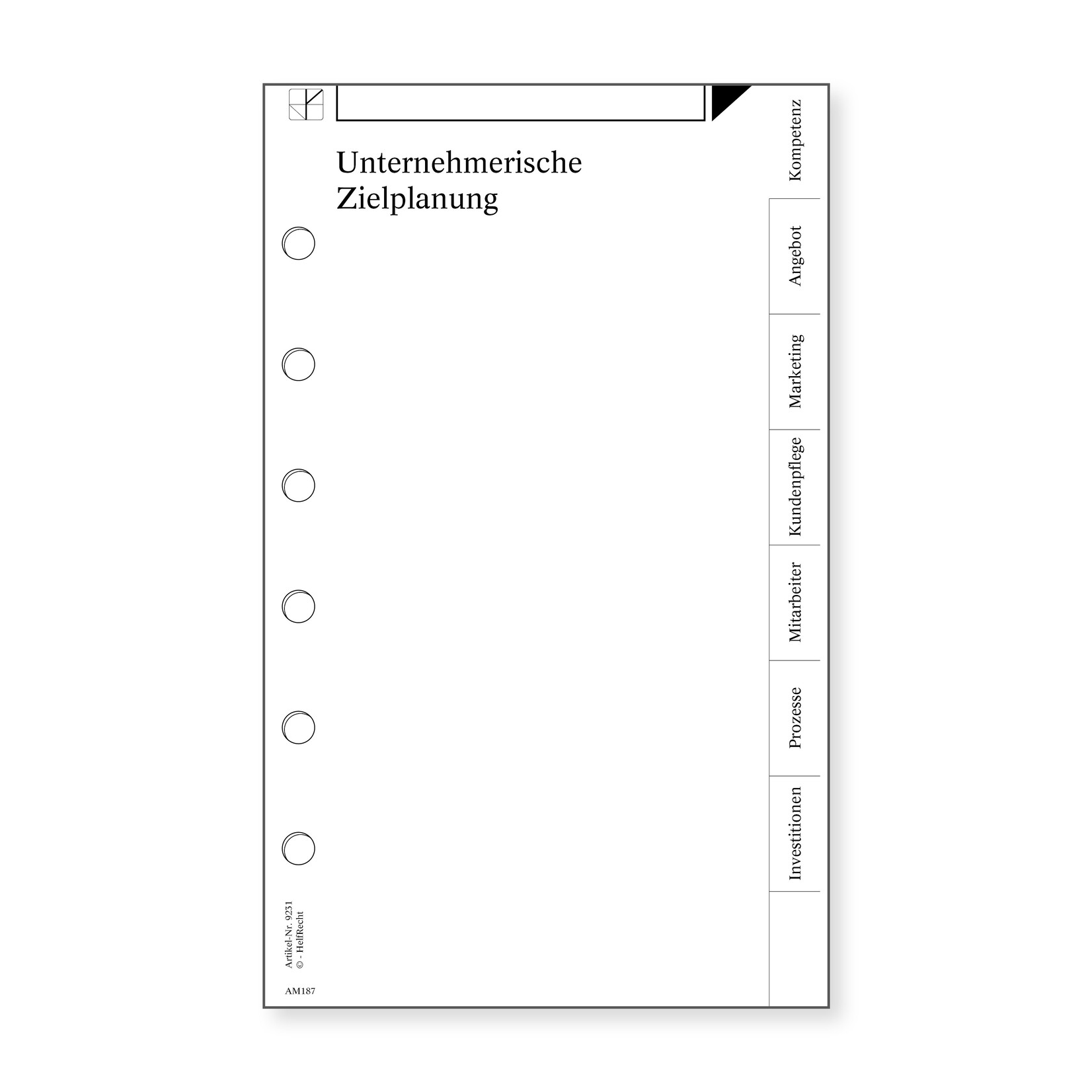 Unternehmerische Zielplanung