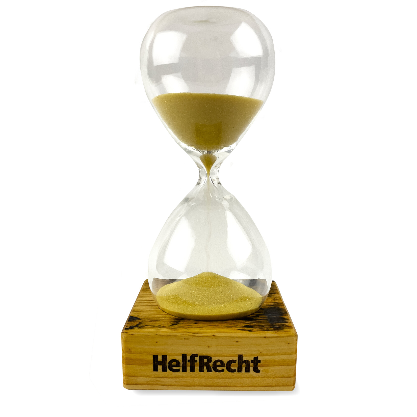 Sanduhr mit Standfuß aus Diele der Dresdner Semperoper