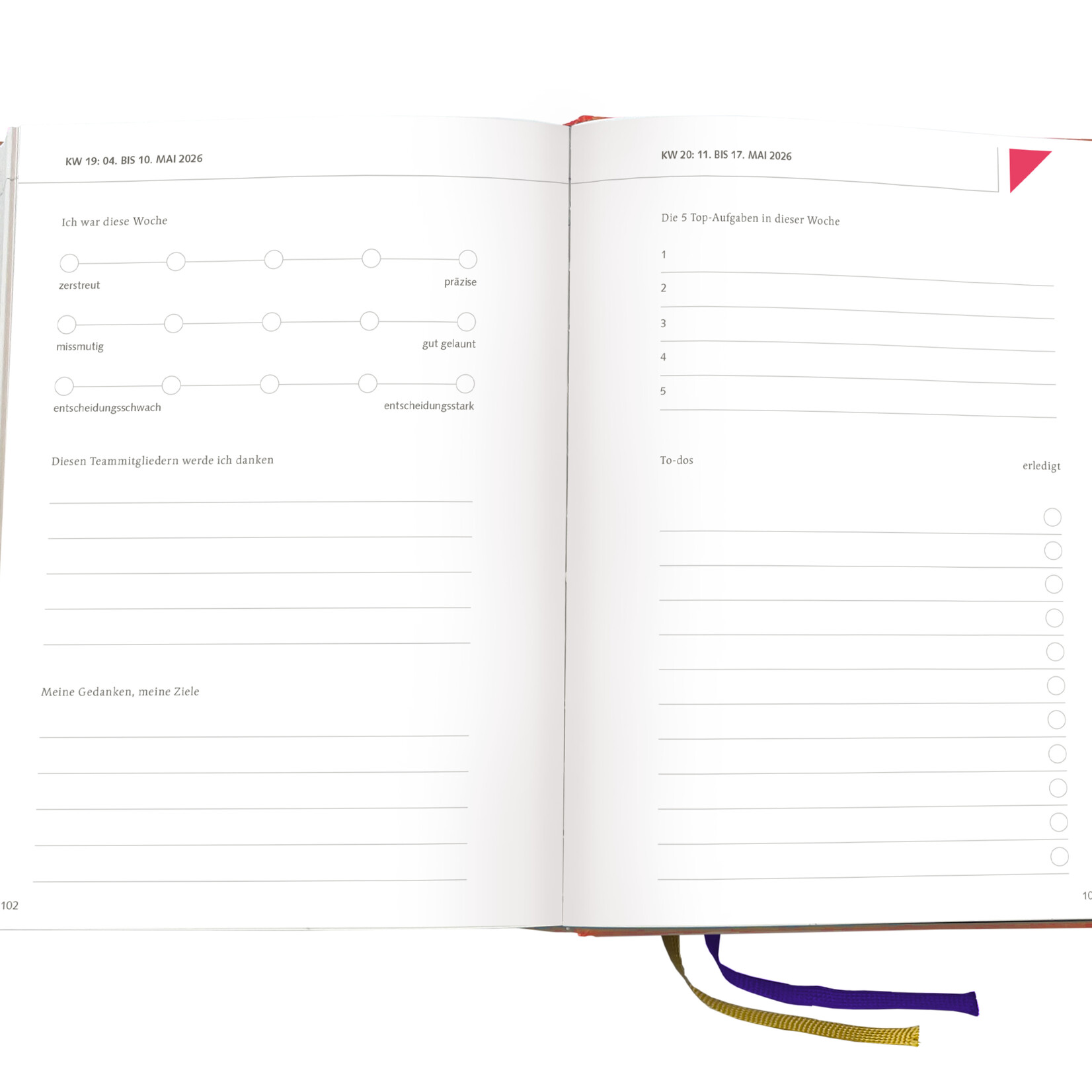 Set MEHR als ein KALENDER 2026 plus Lederhülle Lichtblau