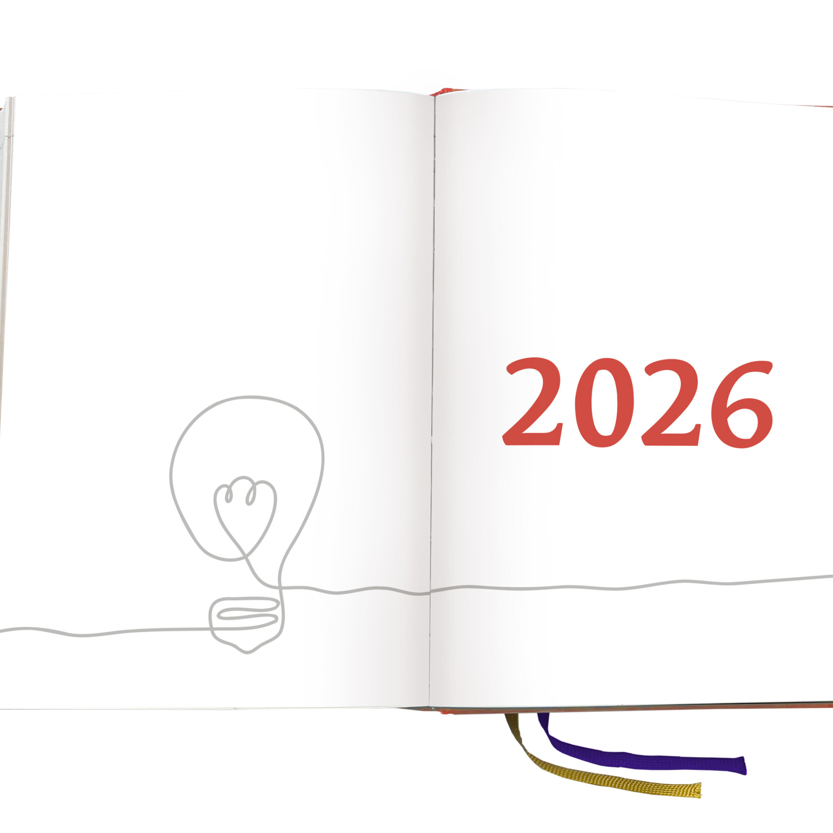 Set MEHR als ein KALENDER 2026 plus Lederhülle Karminrot