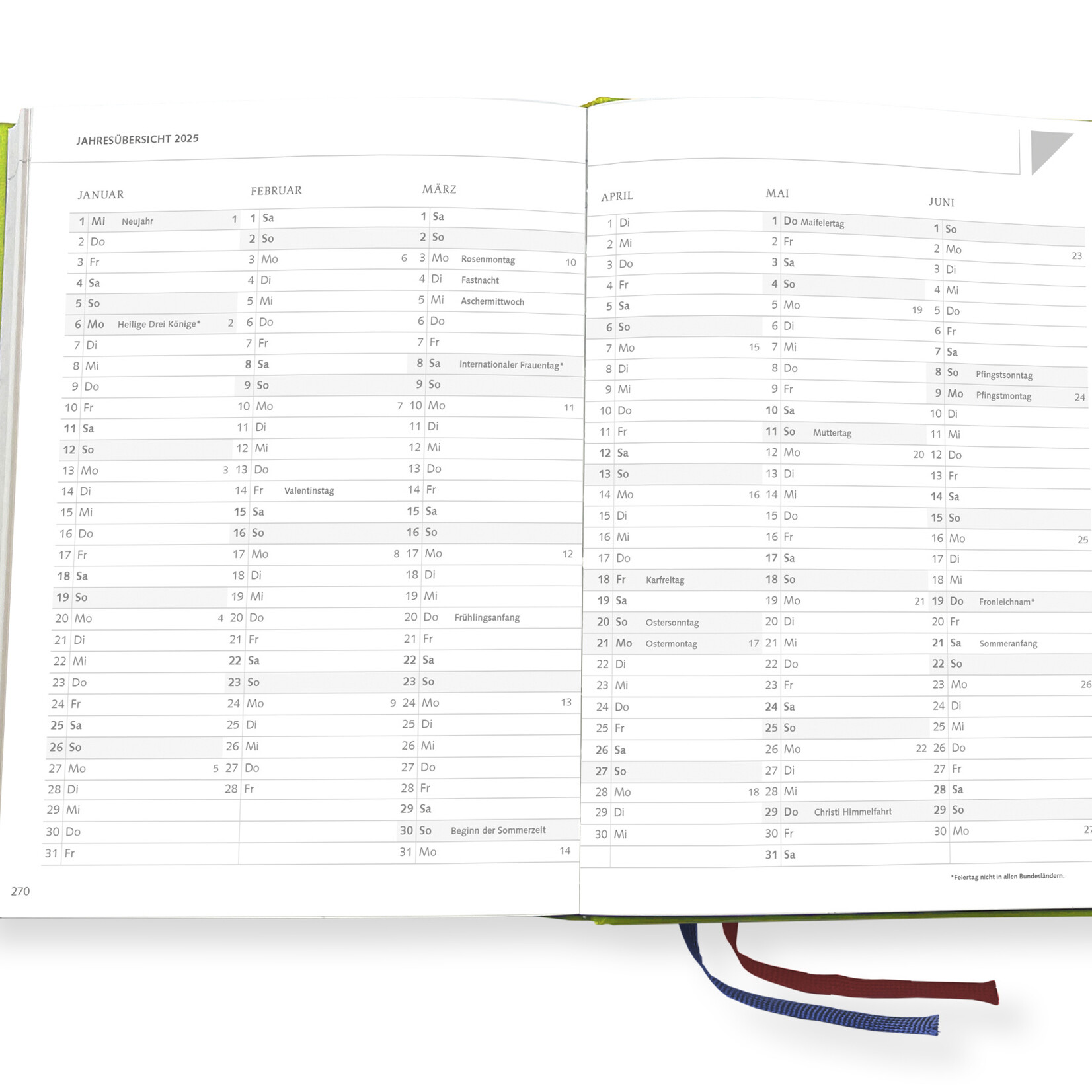 Set MEHR als ein KALENDER 2025 plus Lederhülle Karminrot