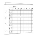 Jahreskalendarium 2026 zweiseitig