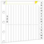 Adressenregister Papier, Querformat