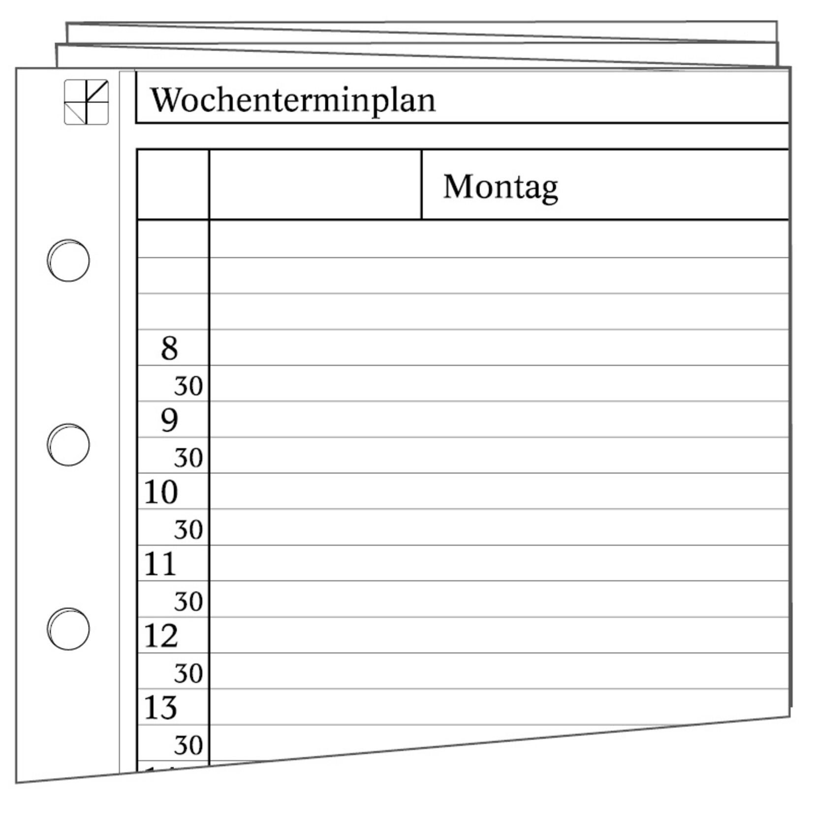 Wochenterminplan