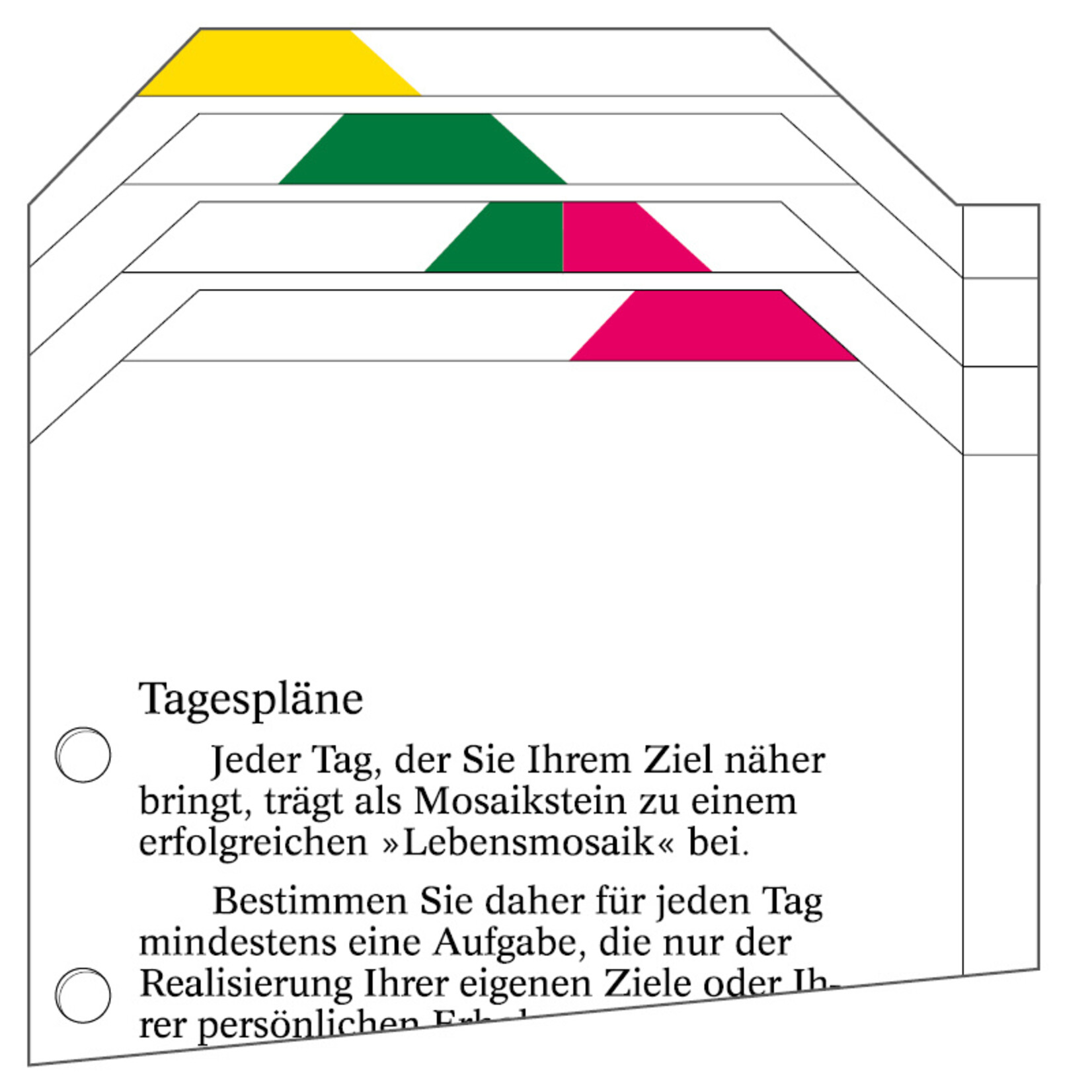 Leitkarten für Tagespläne