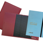 Set MEHR als ein KALENDER 2027 plus Lederhülle Karminrot