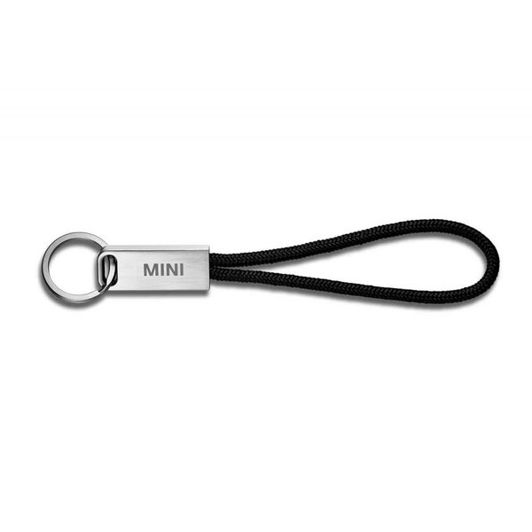 MINI MINI Keyring Wordmark Silver / Black