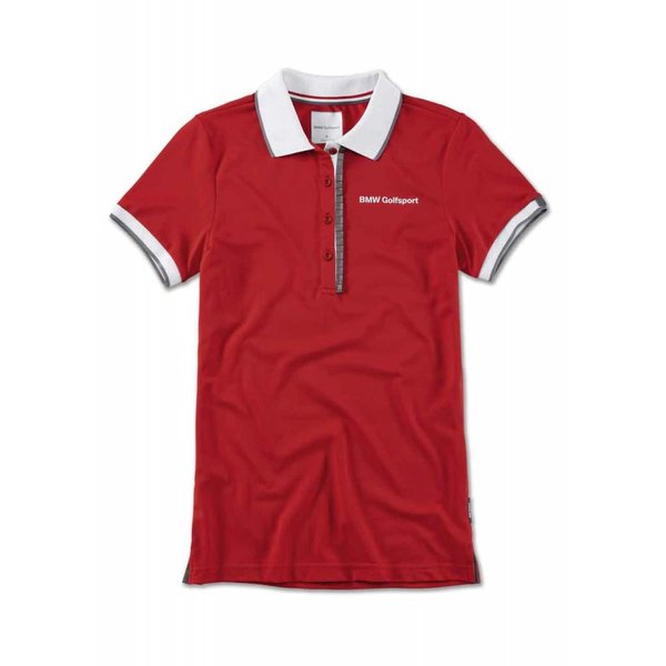 BMW BMW GOLFSPORT LADIES POLO SHIRT - Red / White