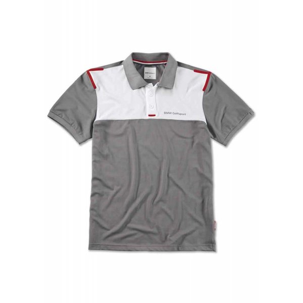 BMW BMW GOLFSPORT MEN’S POLO SHIRT - Grey / White