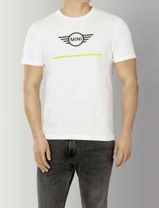 MINI Mini Wing logo T-Shirt Heren wit