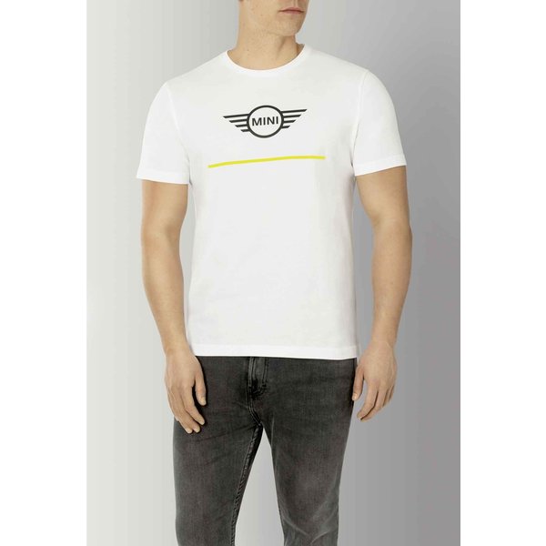 MINI Mini Wing logo T-Shirt Heren wit