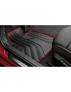 BMW All Weather Vloermatten voorzijde Antraciet/Rood 2 Serie Active en Gran Tourer F45/F46