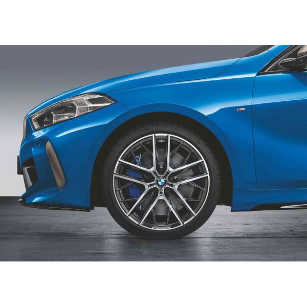 BMW Zomerwielset 19" Styling 555M, Mat Zwart - Gepolijst (F40, F44)