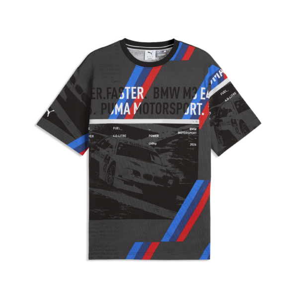 BMW BMW M Motorsport Herren Sportswear AOP T-Shirt schwarz