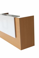 Handgemachte Empfangstheke Emily – 25 mm Möbelbauplatten, schlichtes, modernes Design, individuelle Maße, Sonderwünsche möglich