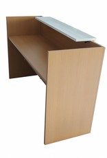 Handgemachte Empfangstheke Emily – 25 mm Möbelbauplatten, schlichtes, modernes Design, individuelle Maße, Sonderwünsche möglich