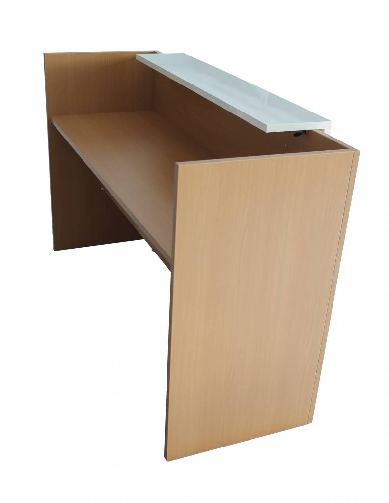 Handgemachte Empfangstheke Emily – 25 mm Möbelbauplatten, schlichtes, modernes Design, individuelle Maße, Sonderwünsche möglich