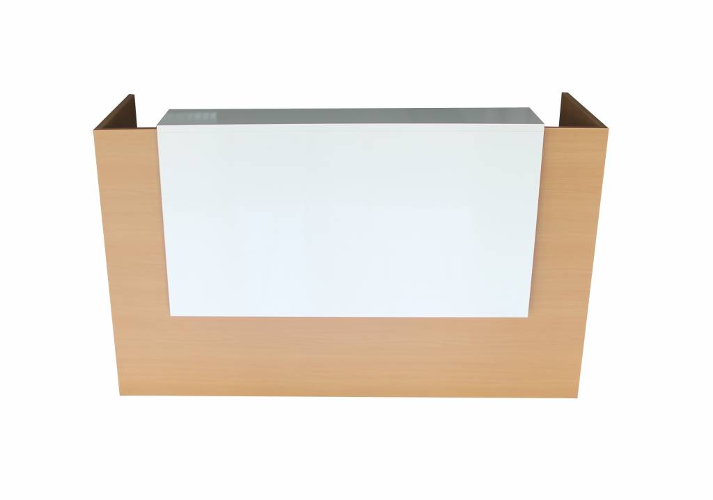 Handgemachte Empfangstheke Emily – 25 mm Möbelbauplatten, schlichtes, modernes Design, individuelle Maße, Sonderwünsche möglich