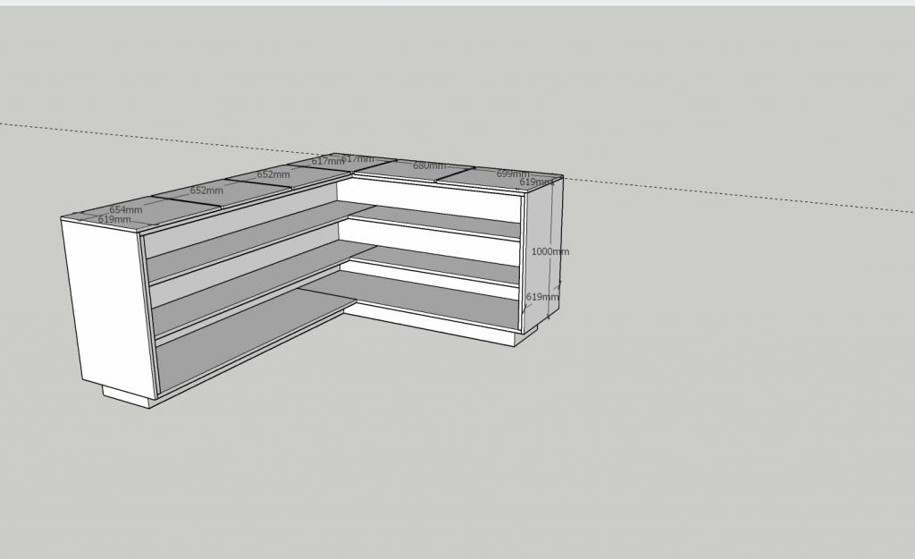 Betontheke "Cube"