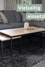 Couchtisch aus Eiche mit zwei Platten